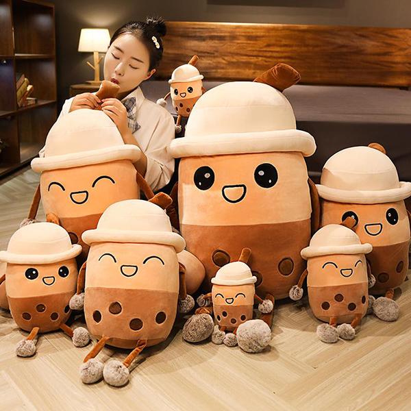20cm foam milk tea cup shape plush pillow pearl stuffed toy cushion creative sofa decoration fun birthday gift