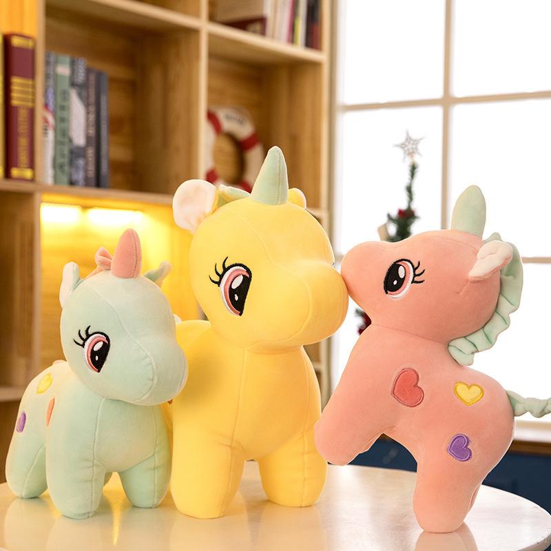 unicorn Plush Toys Cute Stuffed Animals Soft Kids Child Doll Home Decoration Birthday Gifts High Quality 30cm