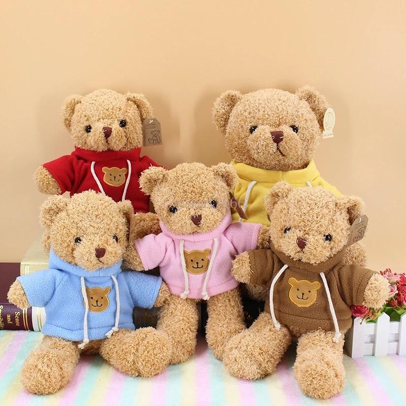 30cm Lovely Soft Teddy Bear Plush Toy Stuffed Animals Playmate Soothing Doll PP Cotton Kids Toys Valentine s Day gift