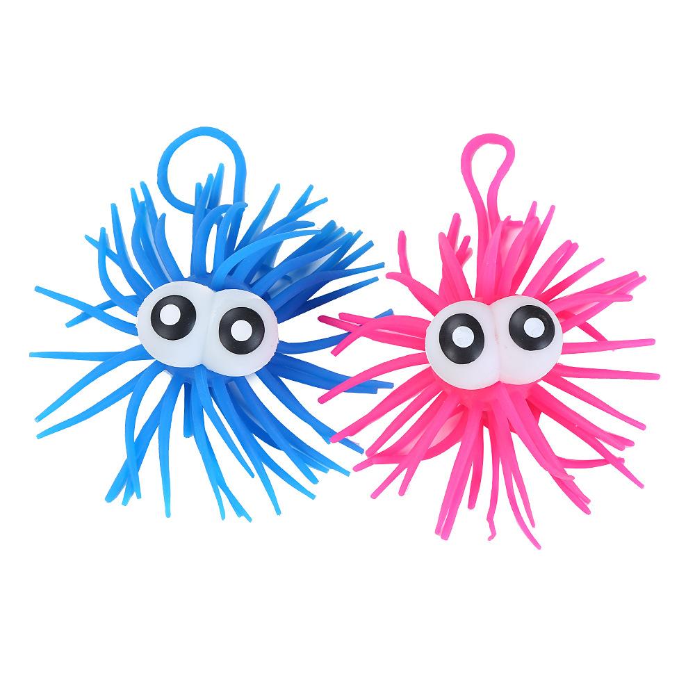 Children s toy source sea urchin ball hair flash inflatable TPR material pressure