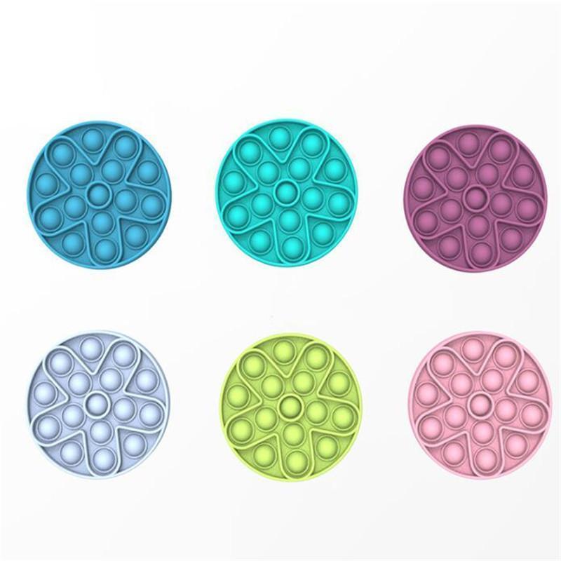 Decompression Push Bubble Flowers Toy All silica gel Combined Fidget Autism Special Needs Reliever Helps Relieve Stress and Increase Focus Soft Squeez