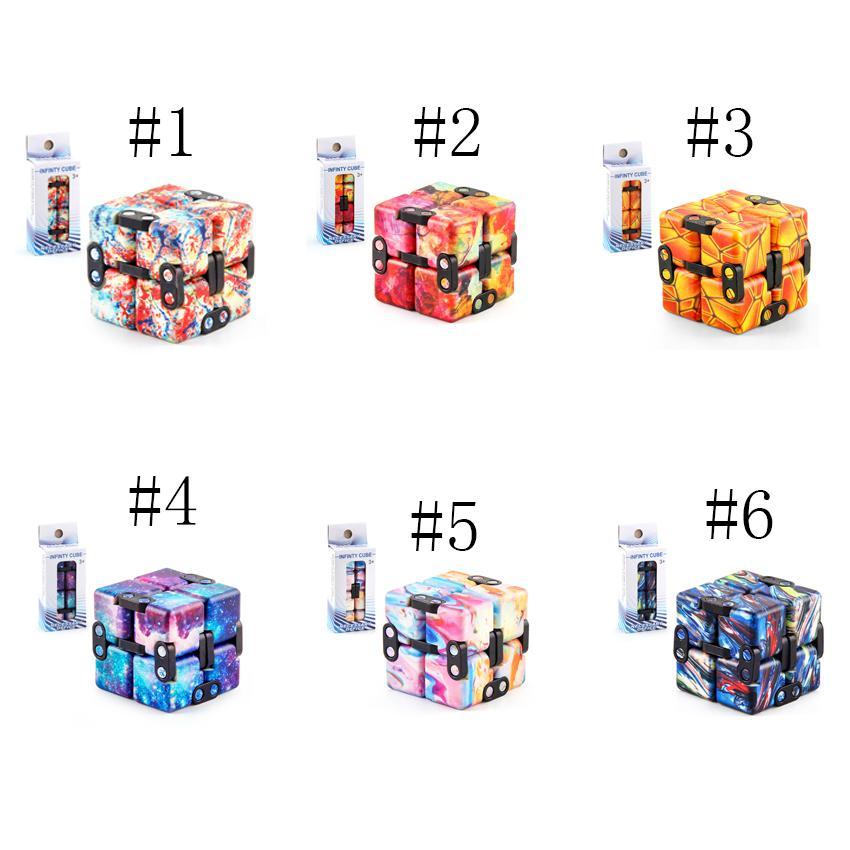 a variety of Infinity Magic Cube Creative Galaxy Fitget toys Antistress Office Flip Cubic Puzzle Mini Blocks Decompression Toy