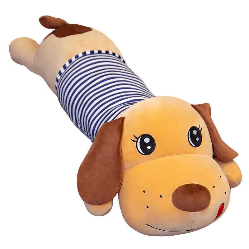 1.2m Soft Dog Plush Pillow Toys Kawaii Stuffed Animal Big Toys Pillow For Girl Cute Plush Toy Puppy for Kids Kawaii Room Decor H1025