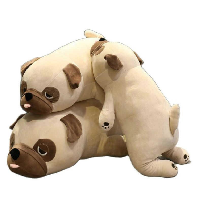Pug Dog Plush Toy Stuffed Animal Shar Pei Plushies doll Soft dog plush toy Throw pillow kids toys birthday gift for girlfriend H1025