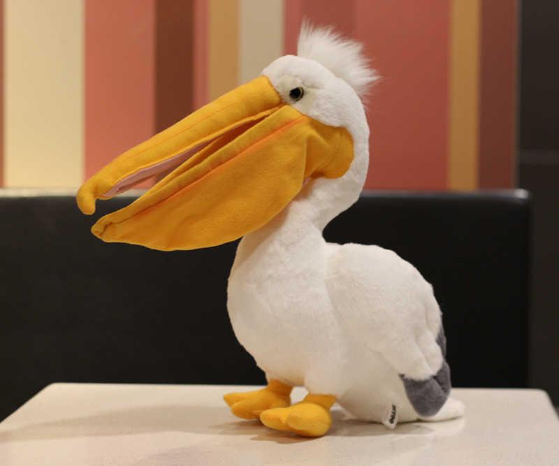 30cm Lifelike Pelican Stuffed Toys Big Mouth Pelican Plush Toys Simulation Bird Plush Animals Toy Gifts For Kids H1025