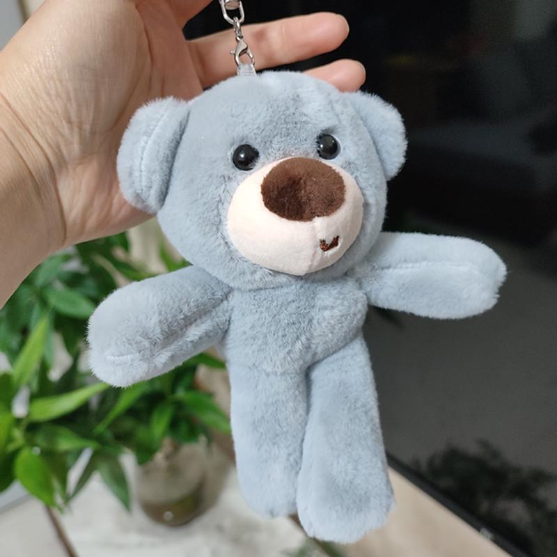 16cm bear pendant keychain plush toy cute stuffed animals doll bag pendants toys children gifts