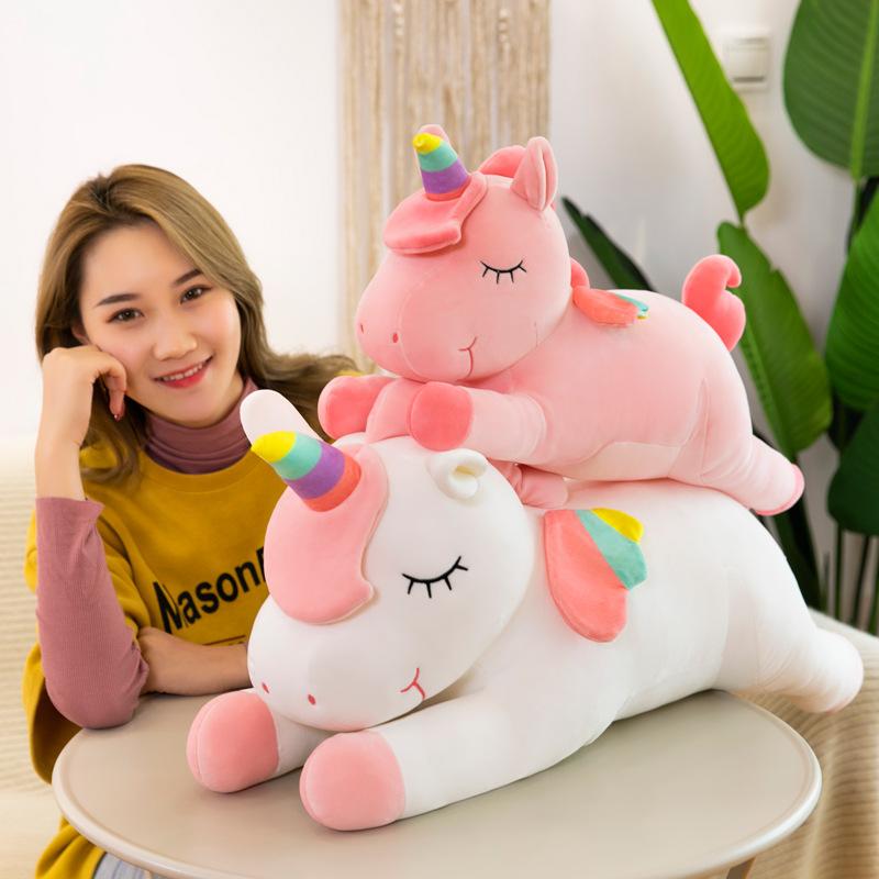 The latest creative plush toys large lying unicorn doll pillows children gifts dolls