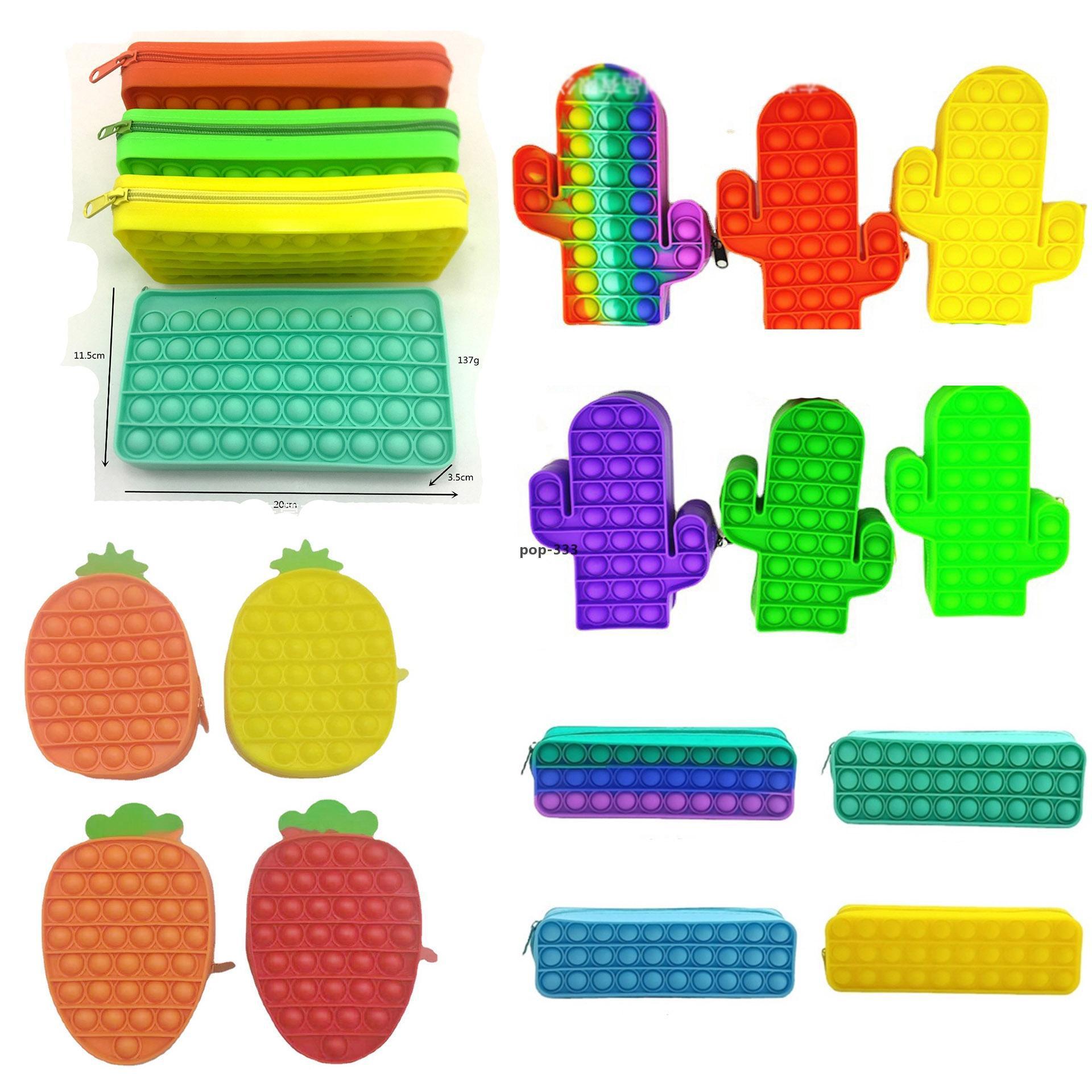 Decompression Toy Game Pencil Case Women Cosmetic Bag Kids Kawaii Pen Box Children Funny School Penbag Boys Girls Hand bags