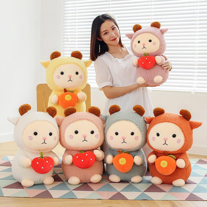 23cm cute plush toy sheep dolls high quality stuffed animal doll home toys decoration children birthday gift