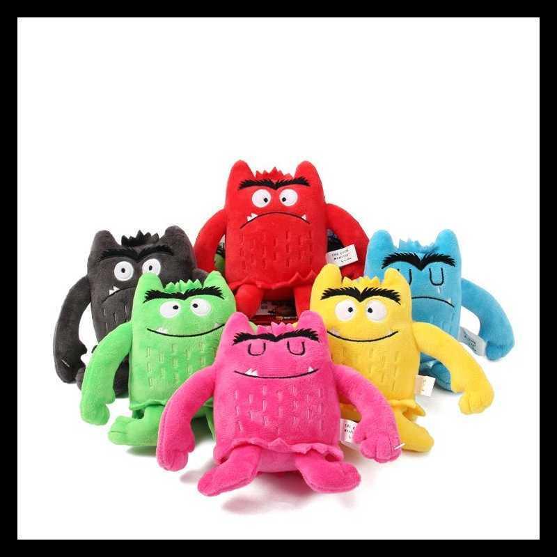 6pcs Set 15 Cm The Color Monster Doll Children Baby Soothing Stuffed Toys Gifts -40 H1025